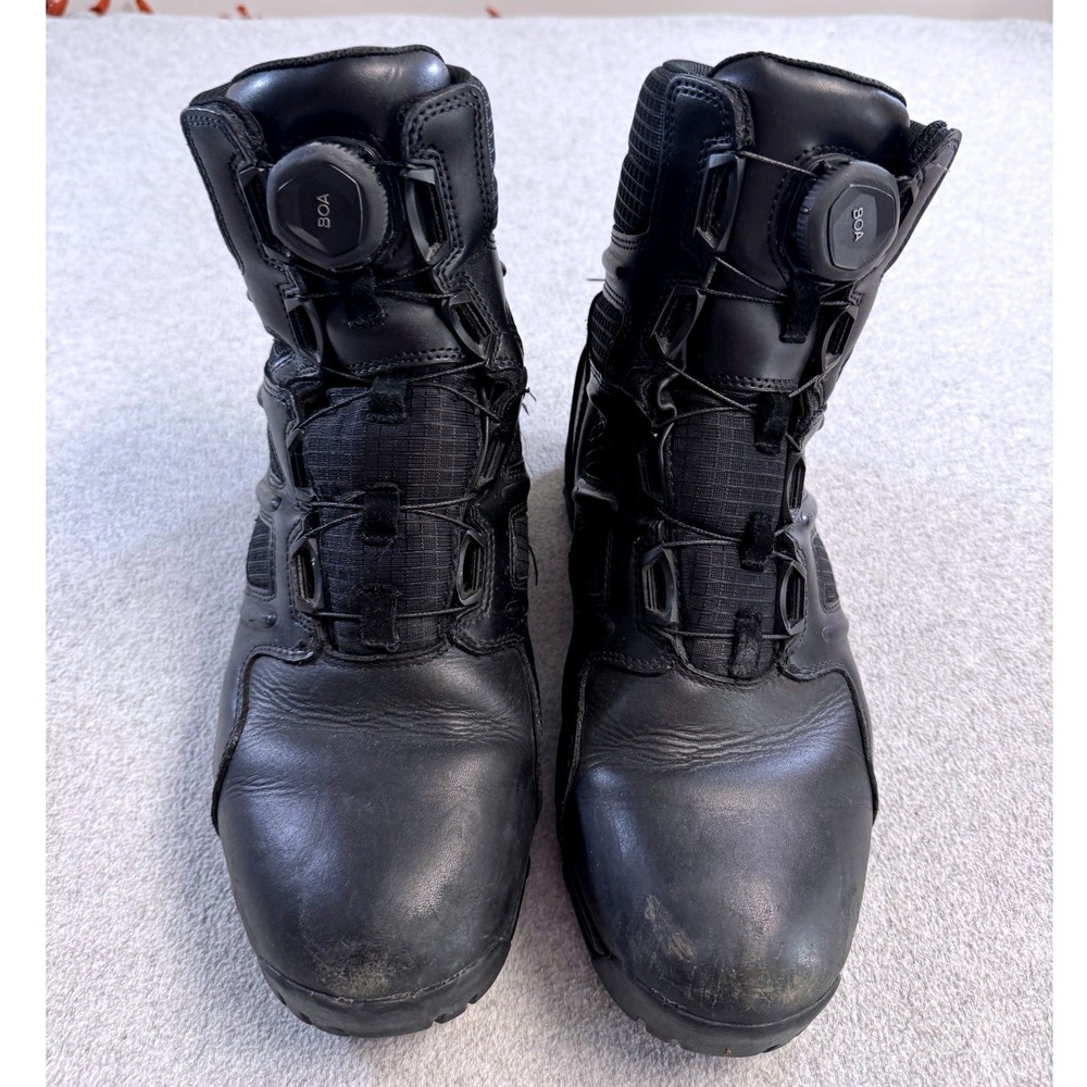 Blauer Clash 6 BOA Tactical Boots Mens Size 10 Black Leather Police Duty Shoes